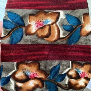 Givenchy 100% Silk Executive Tie | Red & Blue Floral Print Men Classic Business